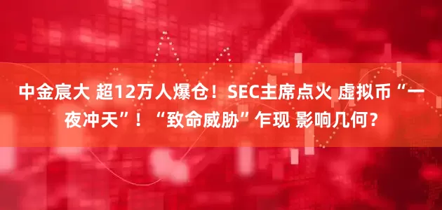 中金宸大 超12万人爆仓！SEC主席点火 虚拟币“一夜冲天”！“致命威胁”乍现 影响几何？